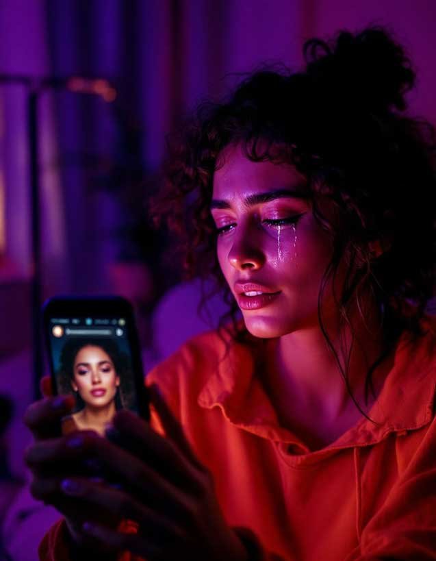 Video message exchange scene in Make Up or Break Up: The Vow